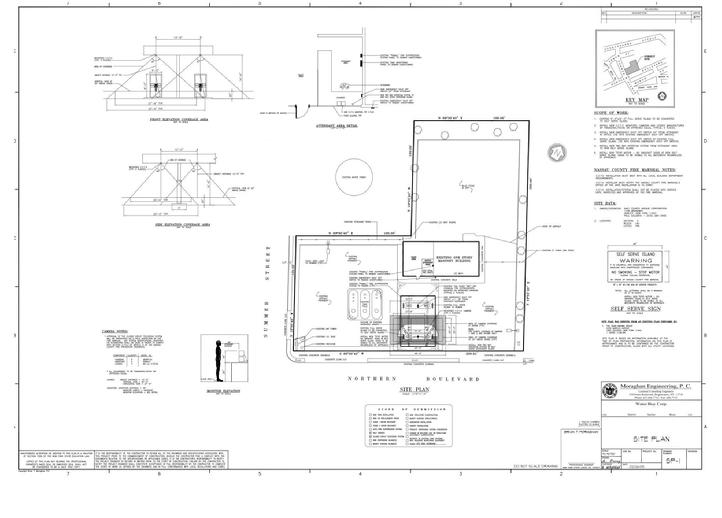 Gas Station Fire Suppression Site Plan Water Boy