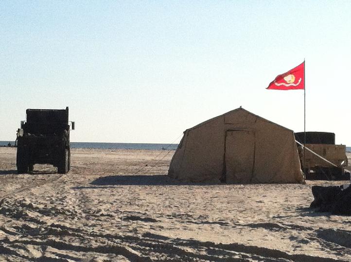 Marine Corps Arriving on Beach, Breezy Point, NY
