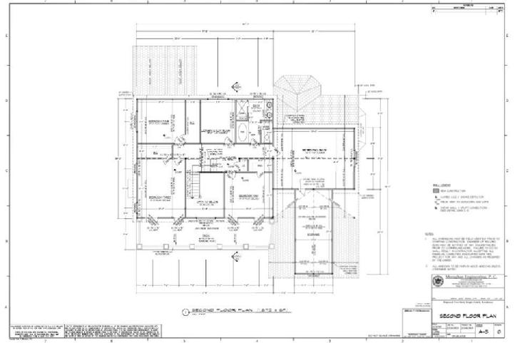 Structural Engineering Second Floor Plan